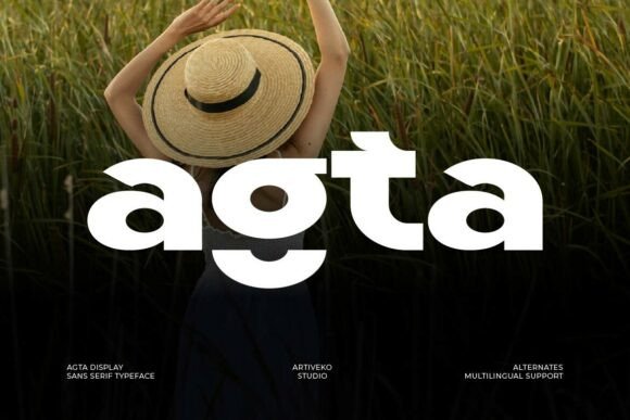 Agta: A Modern Sans Serif Typeface for Real Branding Work