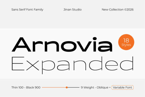 Arnovia Expanded: A Bold, Responsive Display Typeface for Digital Brands