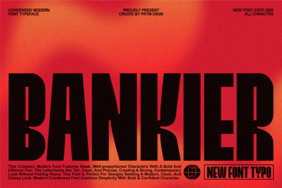 Bankier: A Bold Sans Serif Display Typeface for Digital Impact