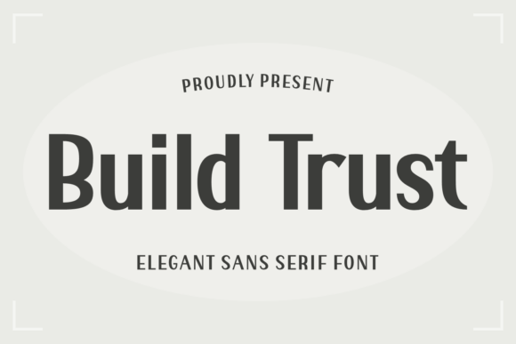 Build Trust Font: Bold Sans Serif for Handmade Labels & Printables