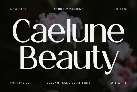 Caelune Beauty: A Luxury Sans Serif for Digital Branding