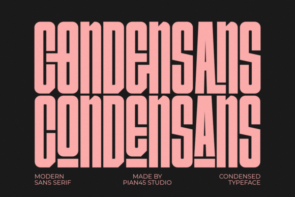 Condensans: A Modern Condensed Sans Serif for Digital Impact