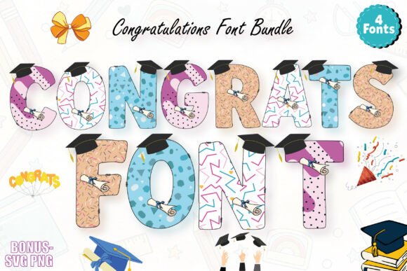 Congratulations Colorful Alphabets: A Display Font That Cuts Through the Feed