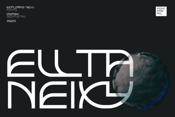 Elltaneixy: A Clean, Futuristic Sans Serif Display Font