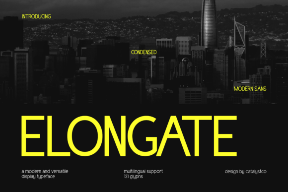 Elongate: A Display Typeface That Stretches Editorial Intent