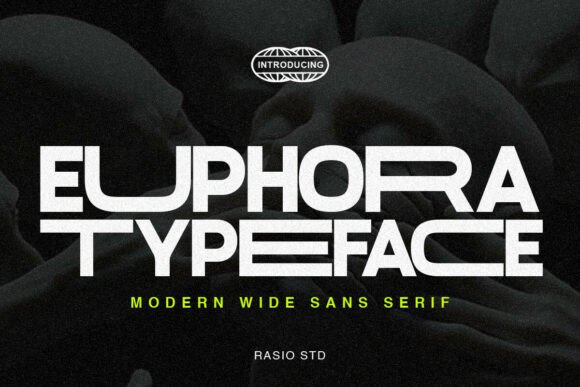 Euphora Typeface: A Bold, Wide Sans Serif for Hero Statements