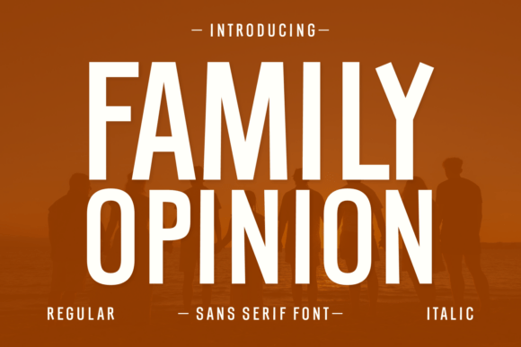 Family Opinion: A Modern Sans Serif Display Font for Editorial Impact