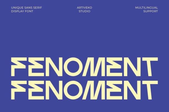 Fenoment: A Display Sans Serif That Elevates Real Small Business Branding