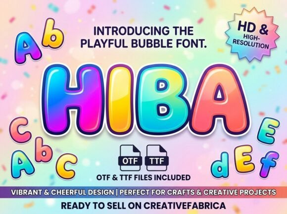 Hiba: A Decorative Display Font That Commands Attention