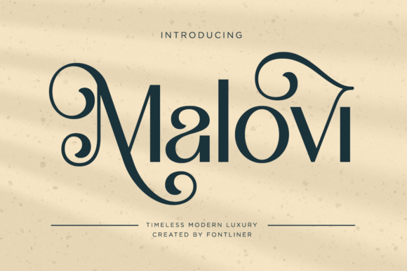 Malovi: A Luxury Serif Font That Elevates Your Brand