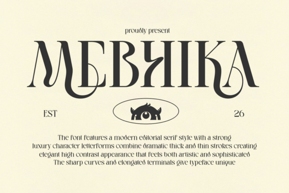 Mebhika: A Sophisticated Serif Typeface for Digital Branding