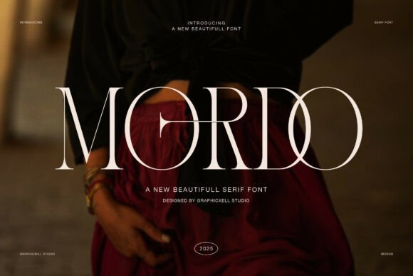 Mordo: A Refined Serif Display Font for Luxury Branding
