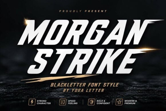 Morgan Strike Blackletter Font for Handmade Brands