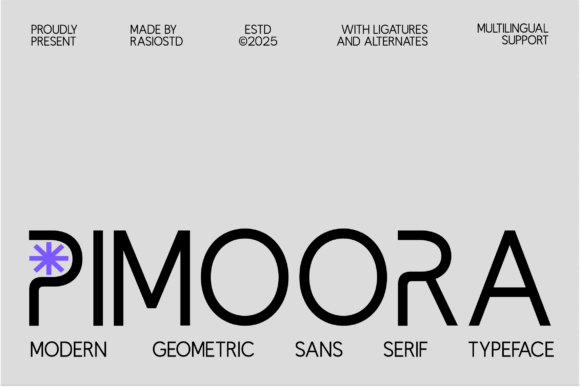 Pimoora: A Modern Sans Serif Typeface for Campaign-Ready Headlines