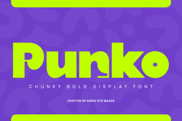 Punko: A Bold, Playful Sans Serif Font for Crafters