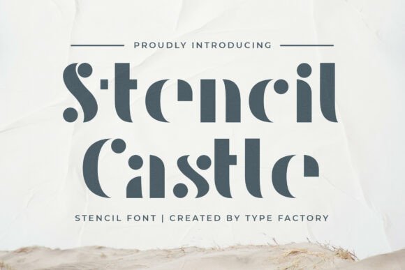 Raised Stencil: A Bold, Clean Display Typeface for Digital Branding