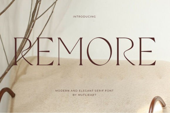 Remore Serif Font for Handmade Labels & Printables