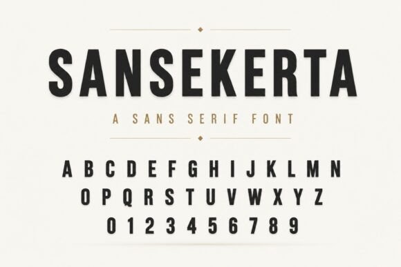 Sansekerta: A Bold, Clean Sans Serif for Editorial Impact