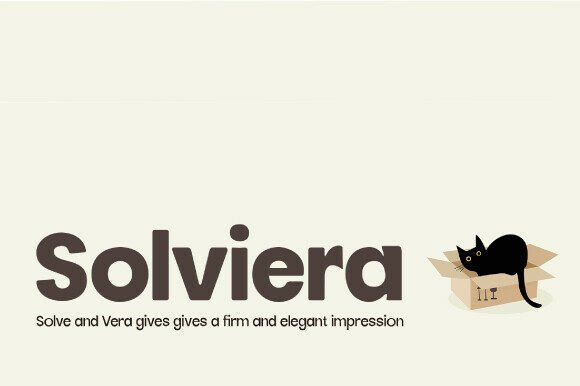 Solviera: A Warm, Reliable Sans Serif Typeface