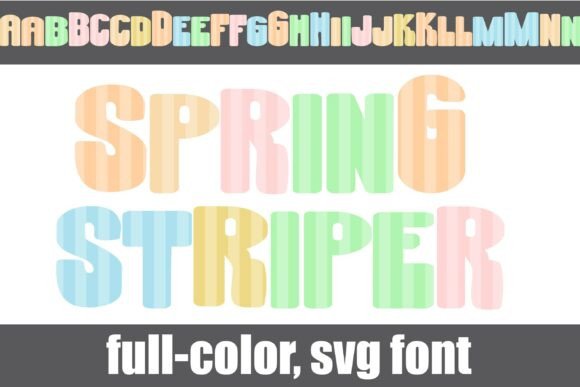 Spring Striper: A Color Font That Earns Its Place