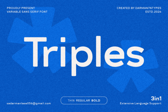 Triples: A Clean, Confident Sans Serif for Real Business Branding