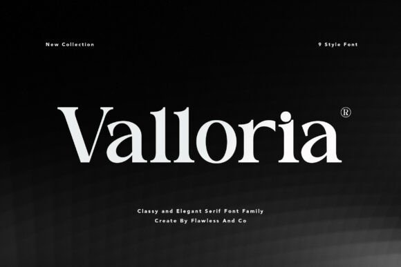 Valloria: A Timeless Serif Font for Elegant Brand Identity