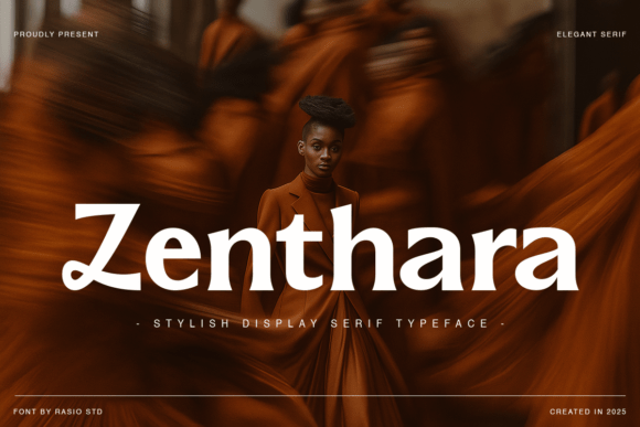 Zenthara: A Display Serif Font That Commands Attention